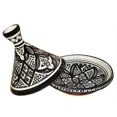 thumbnail image 4 of Moroccan Handmade Serving Tagine Exquisite Ceramic With Vivid colors Original 8 inches Across, 4 of 4