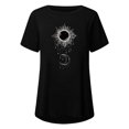 thumbnail image 4 of Pompotops Chemises Mode Décontractée pour Femmes Manches Courtes Tee-Shirt Ample Tunique Blouse, 4 of 4