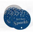 thumbnail image 2 of Inkdotpot Pack Of 50 Real Silver Foil Paper Tags Let Love Sparkle Wedding Favor Hang Tags, 2 of 6