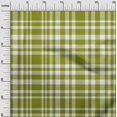 thumbnail image 3 of oneOone Cotton Cambric Green Fabric Check Sewing Material Print Fabric By The Yard 56 Inch Wide, 3 of 4