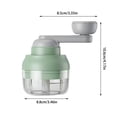 thumbnail image 3 of Manual Garlic Chopper and Vegetable Dicer Portable Food Processor for Onion Nut Meat Fruit Potato and More, 3 of 7