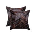 thumbnail image 1 of TORINO CHEVRON COWHIDE PILLOW 18"X18" 2-PACK, 1 of 2