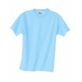 thumbnail image 2 of Hanes Boy`s 5.2 oz COMFORTSOFT HEAVYWEIGHT T-Shirt, XL, Light Blue, 2 of 4