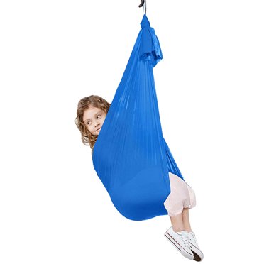 Balançoire Sensorielle pour Enfants, Hamac Léger pour Enfants pour le Gym Vert, Bleu Foncé
