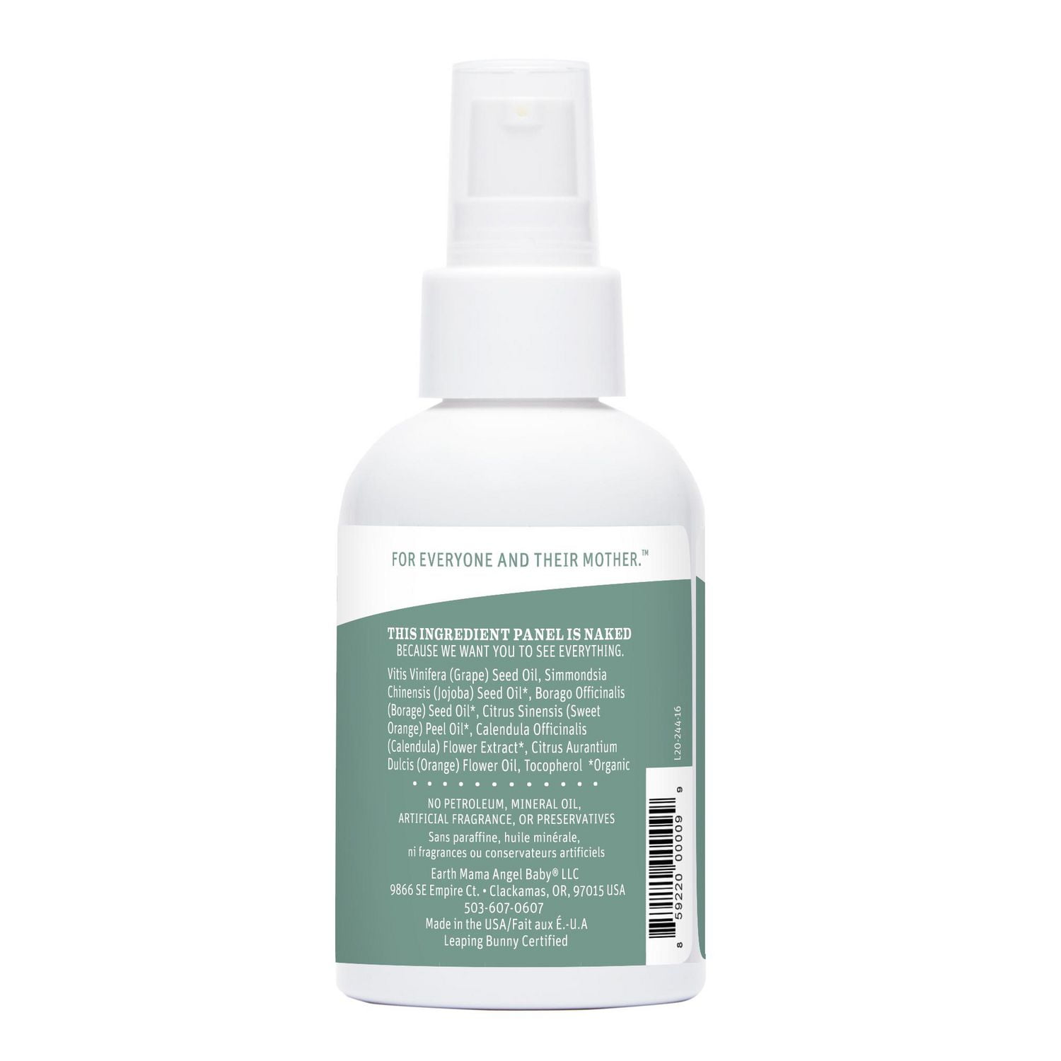 Huile pour le ventre Earth Mama 120 ml
