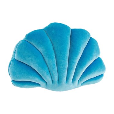 Meitianfacai Coussins Décoratifs 3D en Forme de Coquille, Coussin d'Accent en Velours Doux Inclus pour Canapé Lit Salon, 14 X 10 Pouces
