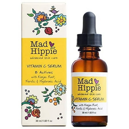 Mad Hippie Vitamin c Serum with Vitamin E Skin care Packed with Natural Vegan Active Ingredients Apply Before Sunscreen or Make Up For Healthy glowing Skin 102 Fl Oz (2 Pack)