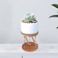 thumbnail image 3 of Tensegrity Table Rustic Wooden Speaker Holder for Table Bedroom TV Cabinet Light Brown, 3 of 6
