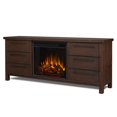 thumbnail image 1 of Real Flame Parsons Cheminée TV Stand en Chêne Châtaignier, 1 of 25