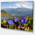 thumbnail image 2 of Magnifique Terrain de Montagne avec Fleurs - Impression sur Toile Paysage, 2 of 4