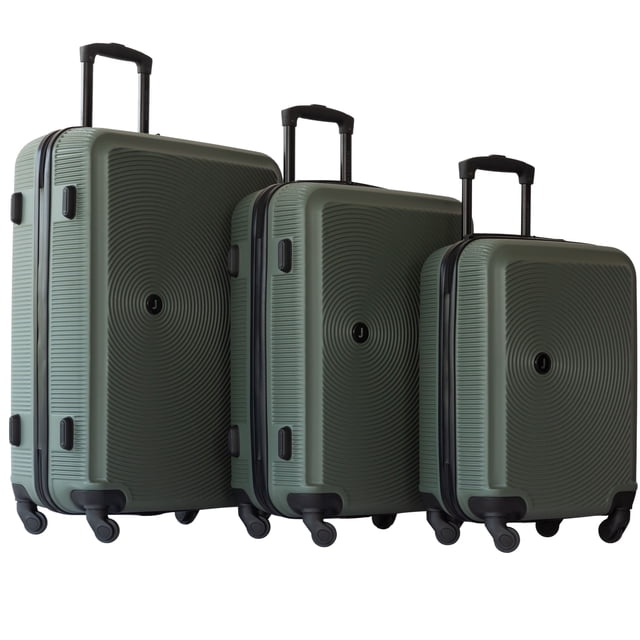 Jetstream 3-Piece Hardside Luggage Set, 20/24/28 in, Olive