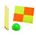 thumbnail image 4 of S SERENABLE Soccer Corner Flag Portable Replacement with Base Football Field Corner Flag 1.5m pole green base, 4 of 9