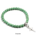 thumbnail image 4 of VONKY Unisex Cross Pendant Bracelets For Fashion Forward Individuals Lightweight Gift turquoise 1Set, 4 of 6