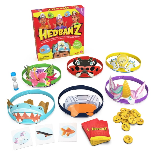 Hedbanz Game ゲーム wyw801m Spin Master Games, Hedbanz 3rd Edition with New Cards & Headbands