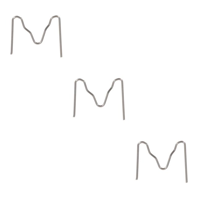 Decodeary 500 Pcs Fer à Souder de Qualité Professionnelle pour des Réparations Précises en Plastique Retard Machines de Soudage en Acier Inoxydable 0,6 en Forme de m *500 Pcs 3Ensemble
