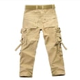 thumbnail image 3 of AherBiu Men's Cargo Pants Relaxed Fitted Workout Hiking Pants with Multi Pockets Outdoor Stretch Work Pants, 3 of 7