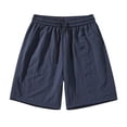 thumbnail image 1 of asjyhkr Men's Summer Shorts Lightweight Beach Elastic Waist Shorts Quick Drying Drawstring Beach Shorts with Pockets, 1 of 2