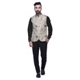 thumbnail image 2 of Atasi Floral Printed Wedding Jackets For Men Nehru Jacket Waist Coat For Festive Season-Large, 2 of 6