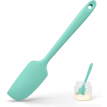 U-Taste Petite Mini Spatule en Silicone : Grattoir de Pot de Qualité Alimentaire Résistant à la Chaleur 600 oF pour la Cuisine, Ustensile de Pâtisserie Antiadhésif Sans Joint et Flexible pour Mélanger, Racler la Confiture dans un Bol (Aqua Sky)