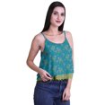 thumbnail image 2 of Moomaya Camisole Courte à Bretelles Spaghetti Imprimée pour Femmes, Hauts d'Été, 2 of 5