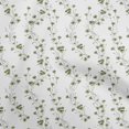 thumbnail image 1 of oneOone Tissu Popeline de Coton Vert Matériel de Robe Florale Tissu Imprimé Tissu au Mètre 56 Pouces de Large, 1 of 4