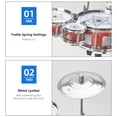 thumbnail image 4 of Mini Jazz Drum Set Musical Instrument Toy Five Piece Percussion Kit With Sticks Early Education Toy For Children Kids, 4 of 6