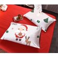 thumbnail image 4 of Christmas Tree Deer Santa Claus Printed Bedding Sets Quilt Cover Set No Comforter (White, King), 4 of 7