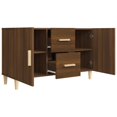 thumbnail image 3 of vidaXL Sideboard Brown Oak 100x36x60 cm Engineered Wood, 3 of 5