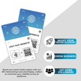 thumbnail image 4 of Carte d'Avis de Site Web Personnalisée Réutilisable Tag-Tap/QR - 1 Paquet Carte d'Avis Instantanés de Site Web - Code QR et Cartes NFC pour Entreprise, Carte Tap d'Avis de Site Web, 4 of 5
