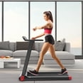 thumbnail image 3 of Costway Tapis Roulant Électrique Pliant Compact pour la Marche et la Course avec Contrôle par Application et Haut-Parleur, 3 of 10