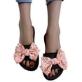 thumbnail image 3 of Mefallenssiah Women'S New Summer One-Line Floral Bow Over Flat Sandals, 3 of 9