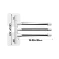 thumbnail image 3 of Towels for Bathroom,Swivel Towel Rack Bathroom No Hole Towel Bar Integral Hook Pole Bathroom Shelf Storage Shelf,Towel Racks for Bathroom,Bathroom Towel Rack,Towel Hooks for Bathrooms, 3 of 6
