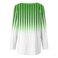 thumbnail image 5 of Styesk Chemises à Manches Longues pour Femmes Grande Taille Chemise Rayée Tendance Col Rond Ample Tunique Décontractée Dégradé Douce Légère, 5 of 5