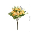 thumbnail image 2 of LSLJS Fleurs Artificielles Fleurs de Mariage Simulées Bouquet en Soie Réutilisable de Noblesse Consort Tea Buds pour Décoration de Table de Réception de Mariage à la Maison Fête Bureau Fleurs Artificielles, 2 of 5