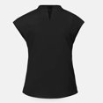 thumbnail image 5 of Ensemble de Sarraus pour Femmes, Haut de Sarrau Extensible à Col Montant et Pantalon Jogger à Cordon avec Multiples Poches, Anti-Froissement, Uniforme de Travail Infirmier, Col Montant, Uniforme Confortable, Noir, 5 of 5