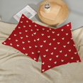thumbnail image 4 of Housses de Coussin de la Saint-Valentin 20x20 Pouces, Ensemble de 2, Coussins Décoratifs Rouges avec Cœur d'Amour de la Saint-Valentin, Décor de la Saint-Valentin, Taie d'Oreiller Carrée Rouge, Taie Décorative d'Anniversaire pour l'Extérieur, Housse de Coussin pour Sofa Canapé, 4 of 6