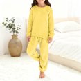 thumbnail image 4 of Chandail Décontracté à Manches Longues pour Enfants, Mode Automne, Couleur Unie, Col Rond, Universel pour Garçons et Filles, Ensemble de Chandails en Peluche Mignon, 4 of 7