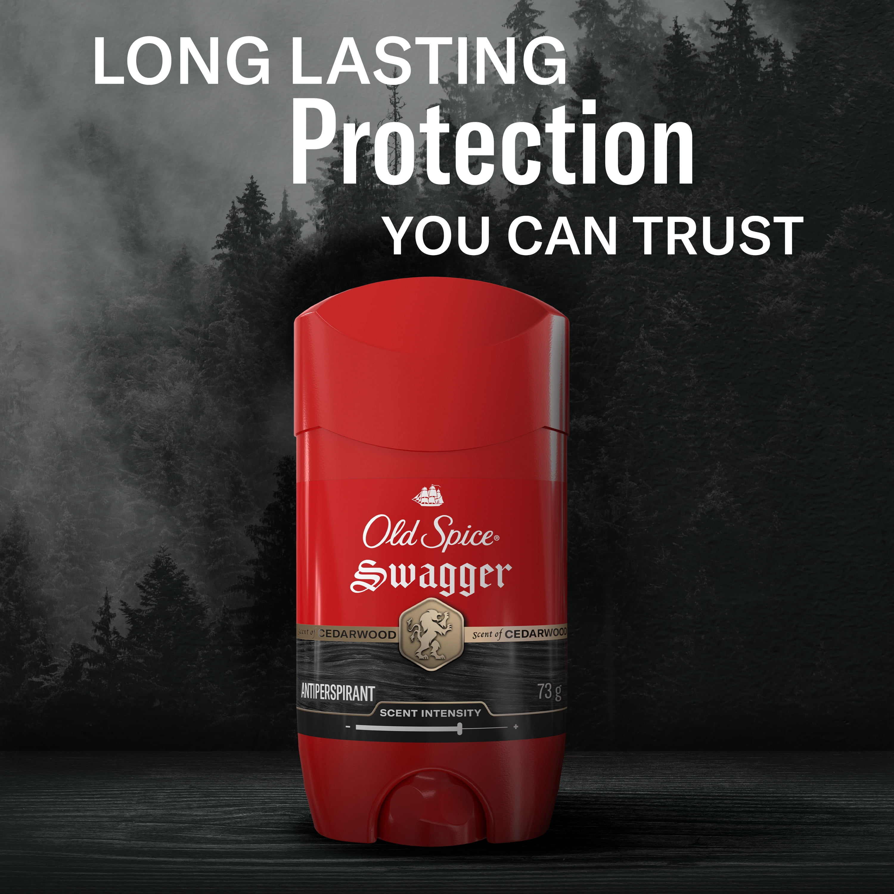 Antisudorifique et désodorisant pour hommes Old Spice Collection Rouge, parfum Swagger, protection durable, 73 g
