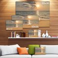 thumbnail image 4 of Design Art - Plage de Sable Tropical Foncé au Coucher du Soleil, 4 of 4