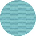 thumbnail image 1 of Ahgly Company Tapis de Zone Rond d'Intérieur Lavable à la Machine, Transitionnel, Bleu Ara Bleu Vert, 5 Pieds Rond, 1 of 7