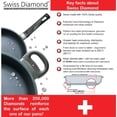 thumbnail image 2 of Swiss Diamond Nonstick Fry Pan with Lid - 10.25", 2 of 6