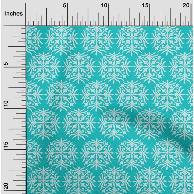 oneOone Tissu Polyester Lycra à Motifs Floraux par Yard 56 Pouces de Large