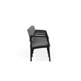 thumbnail image 4 of Lenox Steel Reception Waiting 4 Seats Chair / Black Steel / Light Gray, 4 of 5