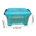 thumbnail image 3 of Yhmxh Closet Organizers and Storage Candy Color Mini Storage Box Transparent Storage Box 0.14 Liters Small Glove Box Cute Lock Jewelry Box Mini Storage, 3 of 6