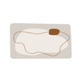 thumbnail image 1 of Ngheia Tapis de Sol Antidérapant Style Simple 50X80Cm, Séchage Rapide Absorbant Tapis de Salle de Bain Toilette, Tapis de Porte Confortable Absorbant l'Eau pour la Maison, Lavable en Machine (1 Tapis), 1 of 1