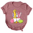 thumbnail image 3 of Shorts Décontractés pour Femmes, Col Rond Ample, Manches Courtes, Imprimé Lettre, Blouse T-Shirt, 3 of 4