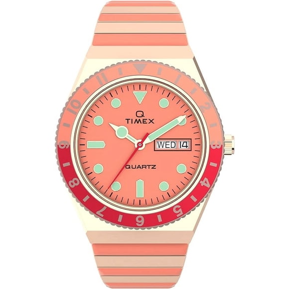 Timex Q Malibu Rose Gold/Pink Two-Tone Ladies Watch
