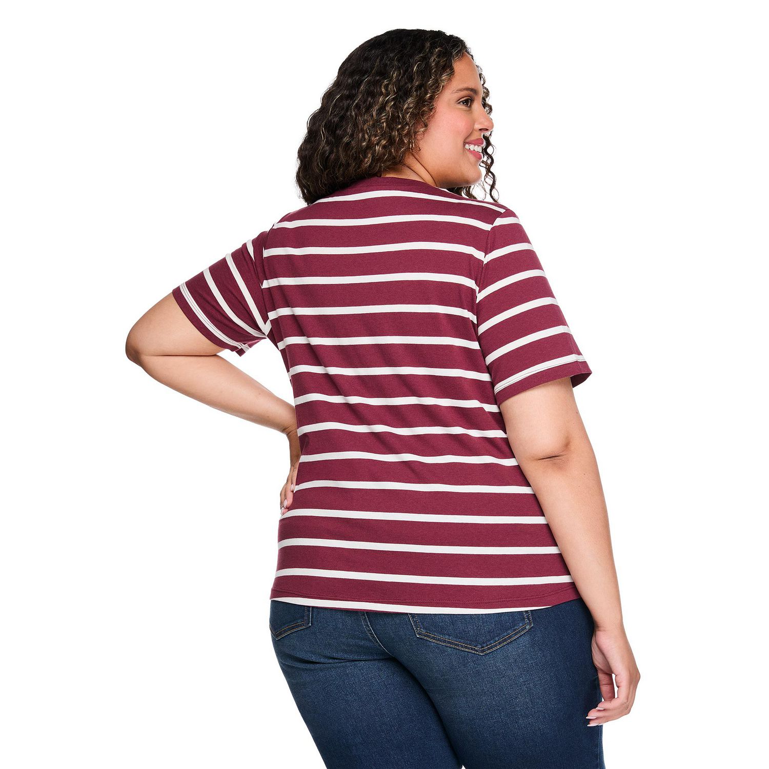 T-shirt à encolure ras du cou Lane Bryant Plus pour femmes