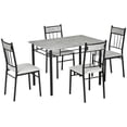 thumbnail image 1 of HOMCOM Kitchen Table and Chairs Set Modern Dining Table Set Set of 5, 1 of 10
