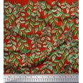 thumbnail image 1 of Soimoi Viscose Chiffon Fabric Leaves Panel Printed Fabric 1 Yard 42 Inch Wide, 1 of 3